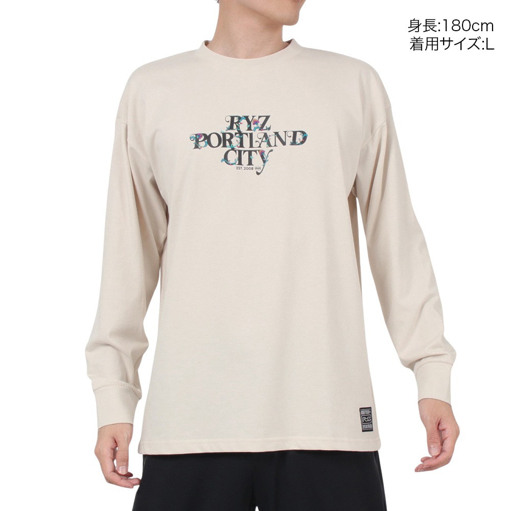 ライズ（RYZ）（メンズ）バタフライ ロングスリーブTシャツ RZ10CD24FW0013 OWHT