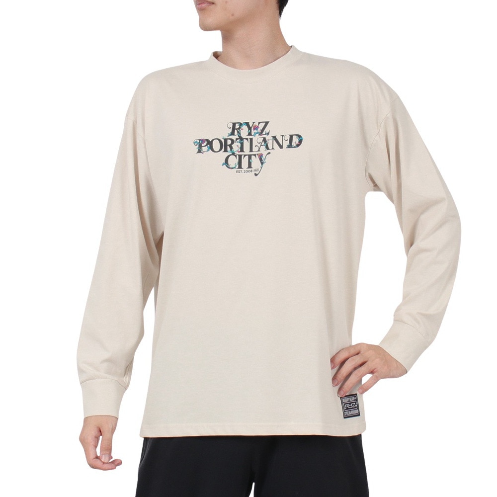 ライズ（RYZ）（メンズ）バタフライ ロングスリーブTシャツ RZ10CD24FW0013 OWHT
