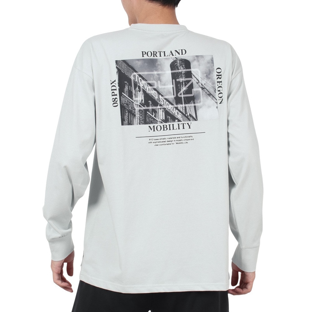 ライズ（RYZ）（メンズ）ストレージ フォト ロングスリーブTシャツ RZ10CD24FW0014 BLGR