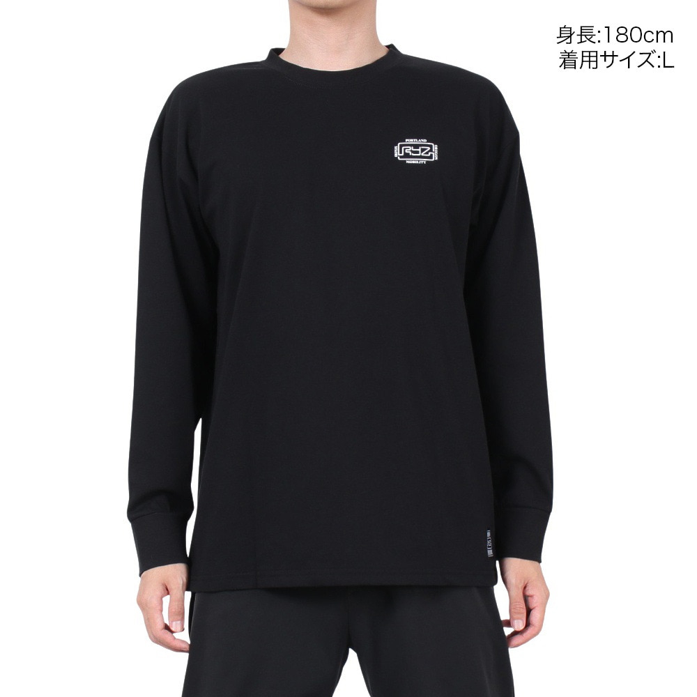 ライズ（RYZ）（メンズ）ストレージ フォト ロングスリーブTシャツ RZ10CD24FW0014 BLK