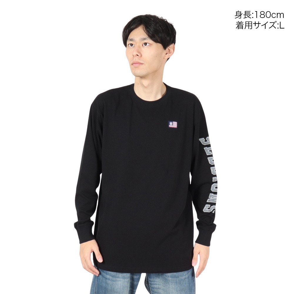 セッションズ（SESSIONS）（メンズ）ロゴ ロングスリーブTシャツ 247206 BLK