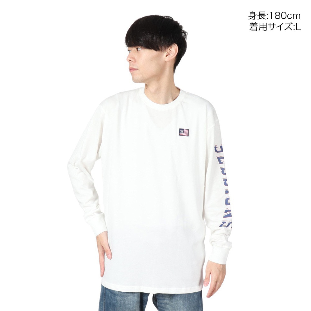 セッションズ（SESSIONS）（メンズ）ロゴ ロングスリーブTシャツ 247206 WHT