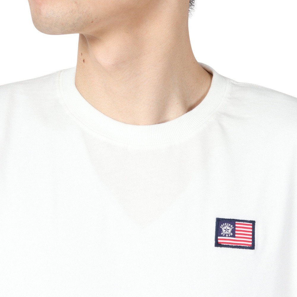 セッションズ（SESSIONS）（メンズ）ロゴ ロングスリーブTシャツ 247206 WHT