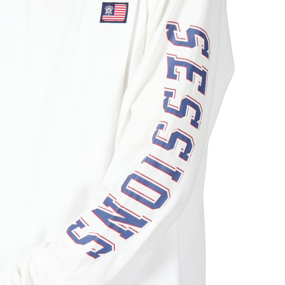 セッションズ（SESSIONS）（メンズ）ロゴ ロングスリーブTシャツ 247206 WHT