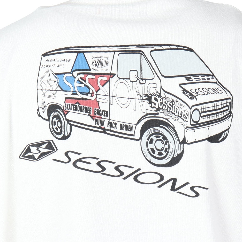セッションズ（SESSIONS）（メンズ）TEAM VAN ロングスリーブTシャツ 247207 WHT