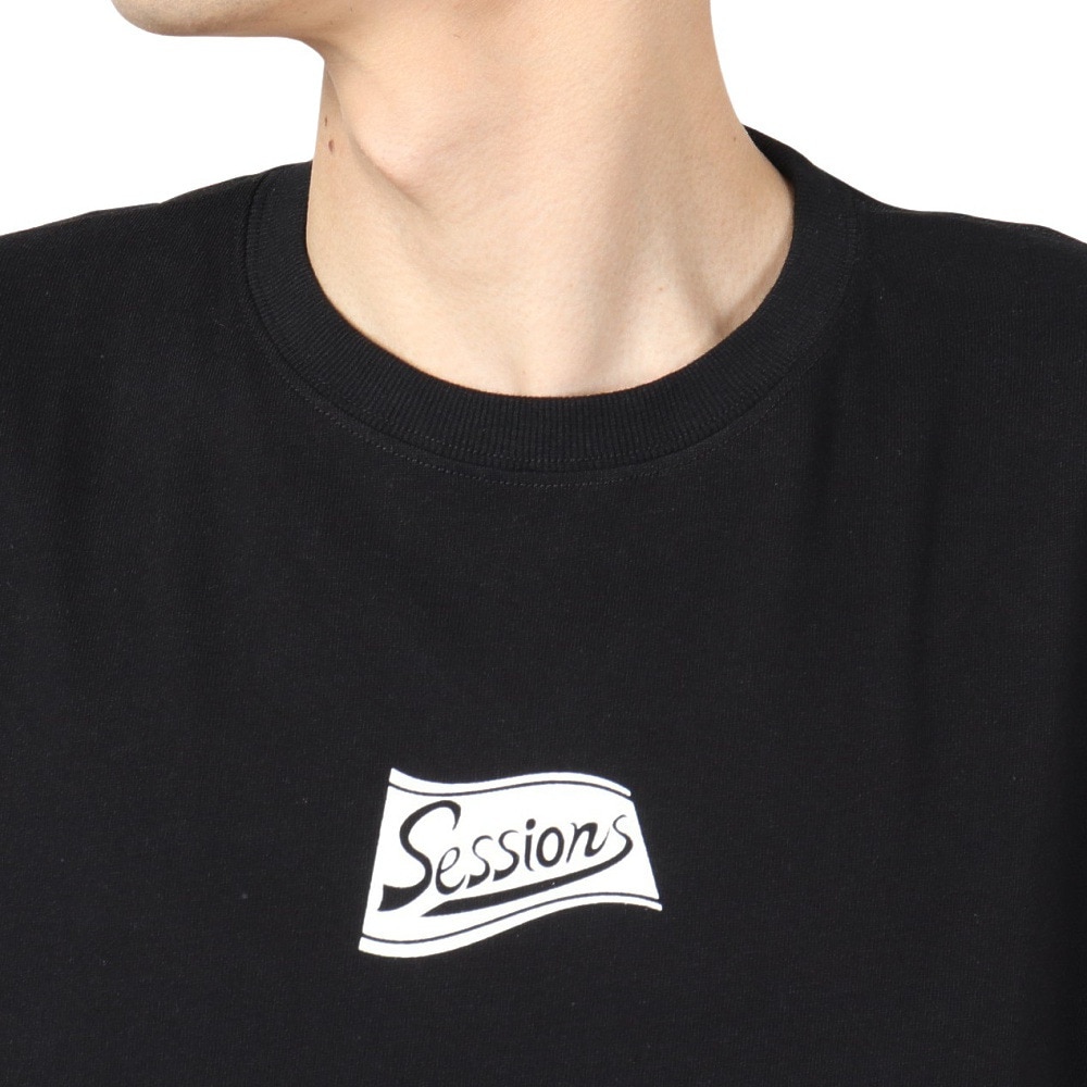 セッションズ（SESSIONS）（メンズ）CRUSH CAN ロングスリーブTシャツ 247208 BLK