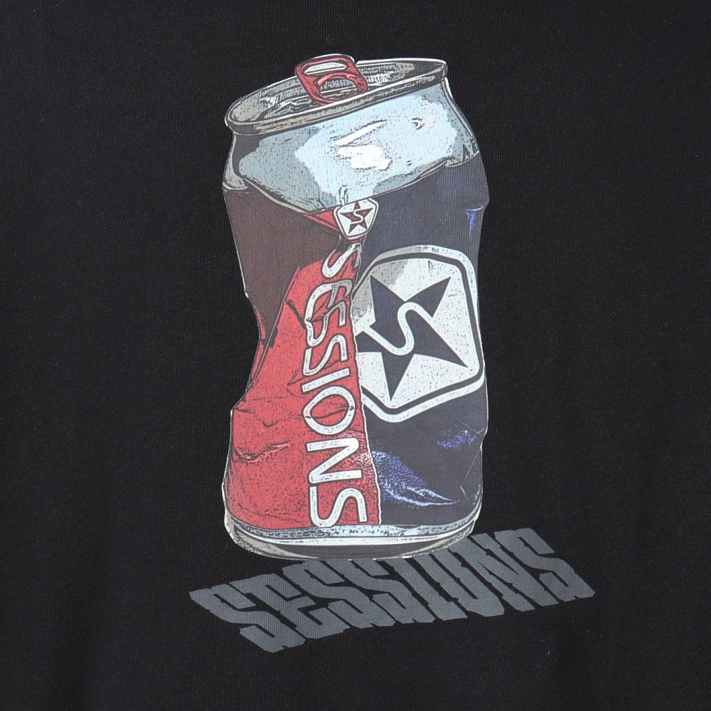 セッションズ（SESSIONS）（メンズ）CRUSH CAN ロングスリーブTシャツ 247208 BLK