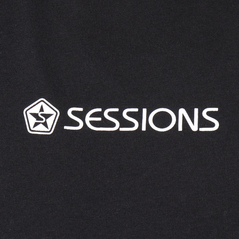 セッションズ（SESSIONS）（メンズ）ロゴ ロングスリーブTシャツ 247209 BLK