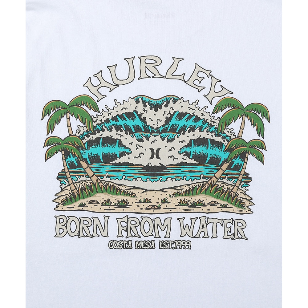 ハーレー（HURLEY）（メンズ）HW WAVE 長袖Tシャツ MCLS242027-WHT