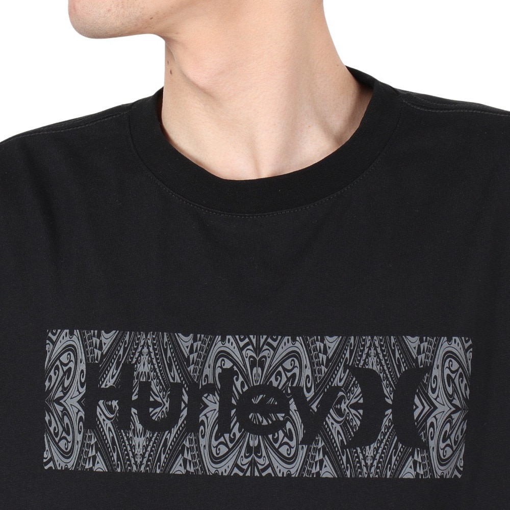 ハーレー（HURLEY）（メンズ）VORTEX ボックス ロゴ ロングスリーブTシャツ 24XBMCLS027-BLK