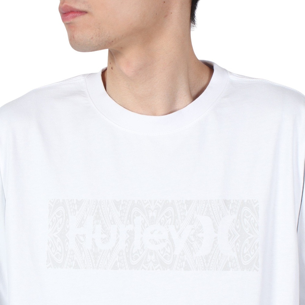ハーレー（HURLEY）（メンズ）VORTEX ボックス ロゴ ロングスリーブTシャツ 24XBMCLS027-WHT
