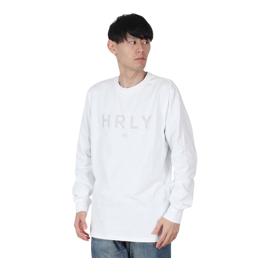ハーレー（HURLEY）（メンズ）HRLY ロゴ ロングスリーブTシャツ 24XBMCLS028-WHT