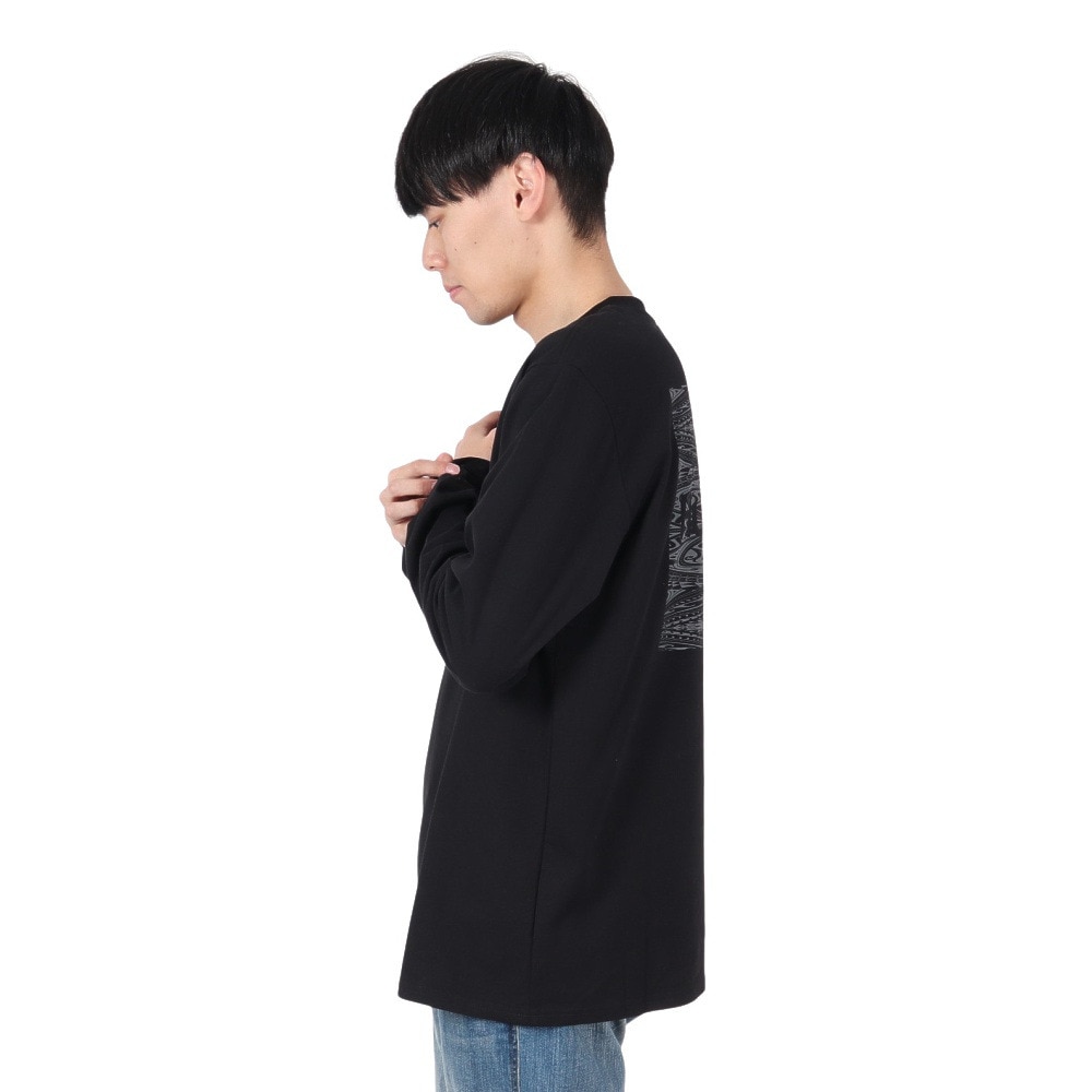 ハーレー（HURLEY）（メンズ）スクエア ロゴ ロングスリーブTシャツ 24XBMCLS029-BLK