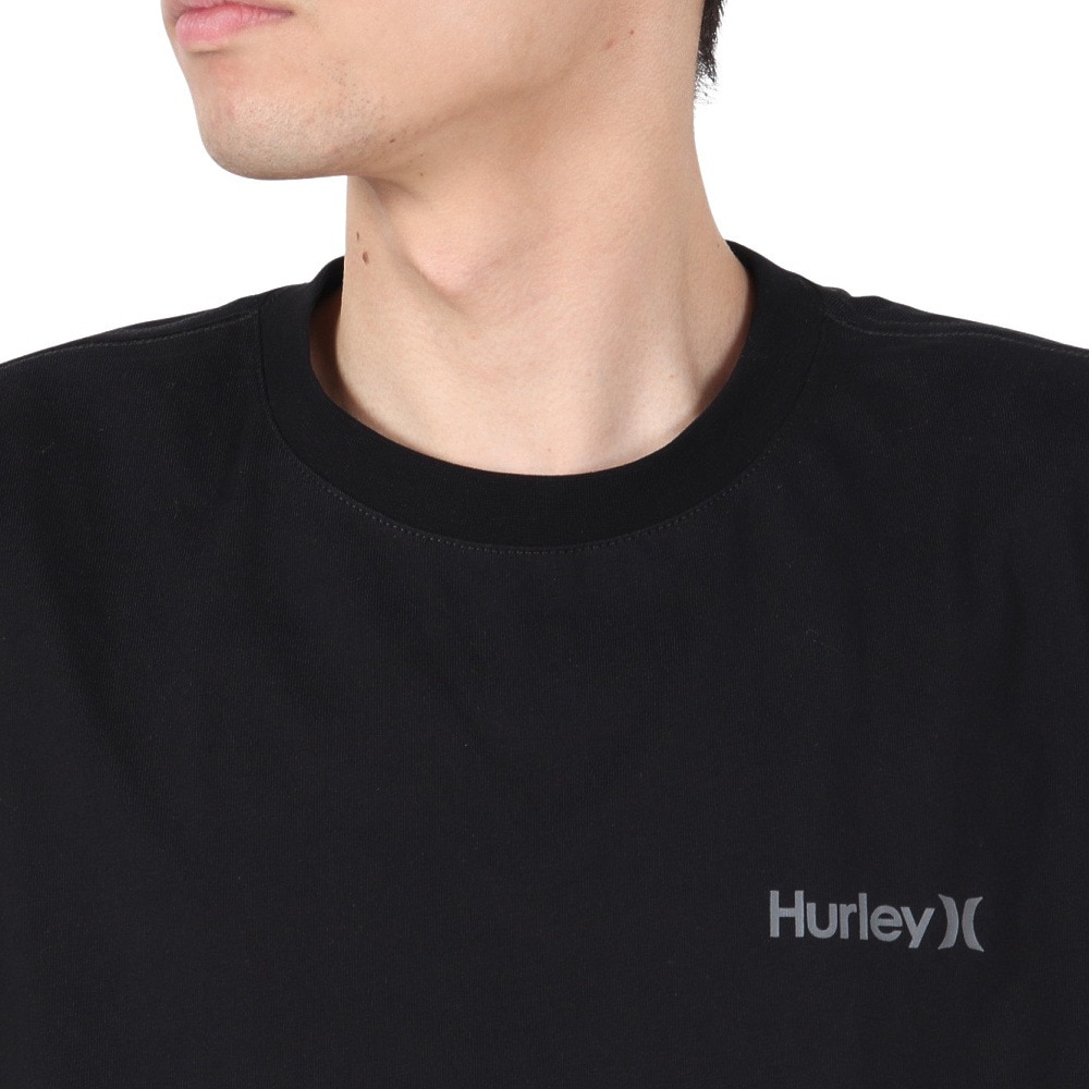 ハーレー（HURLEY）（メンズ）スクエア ロゴ ロングスリーブTシャツ 24XBMCLS029-BLK