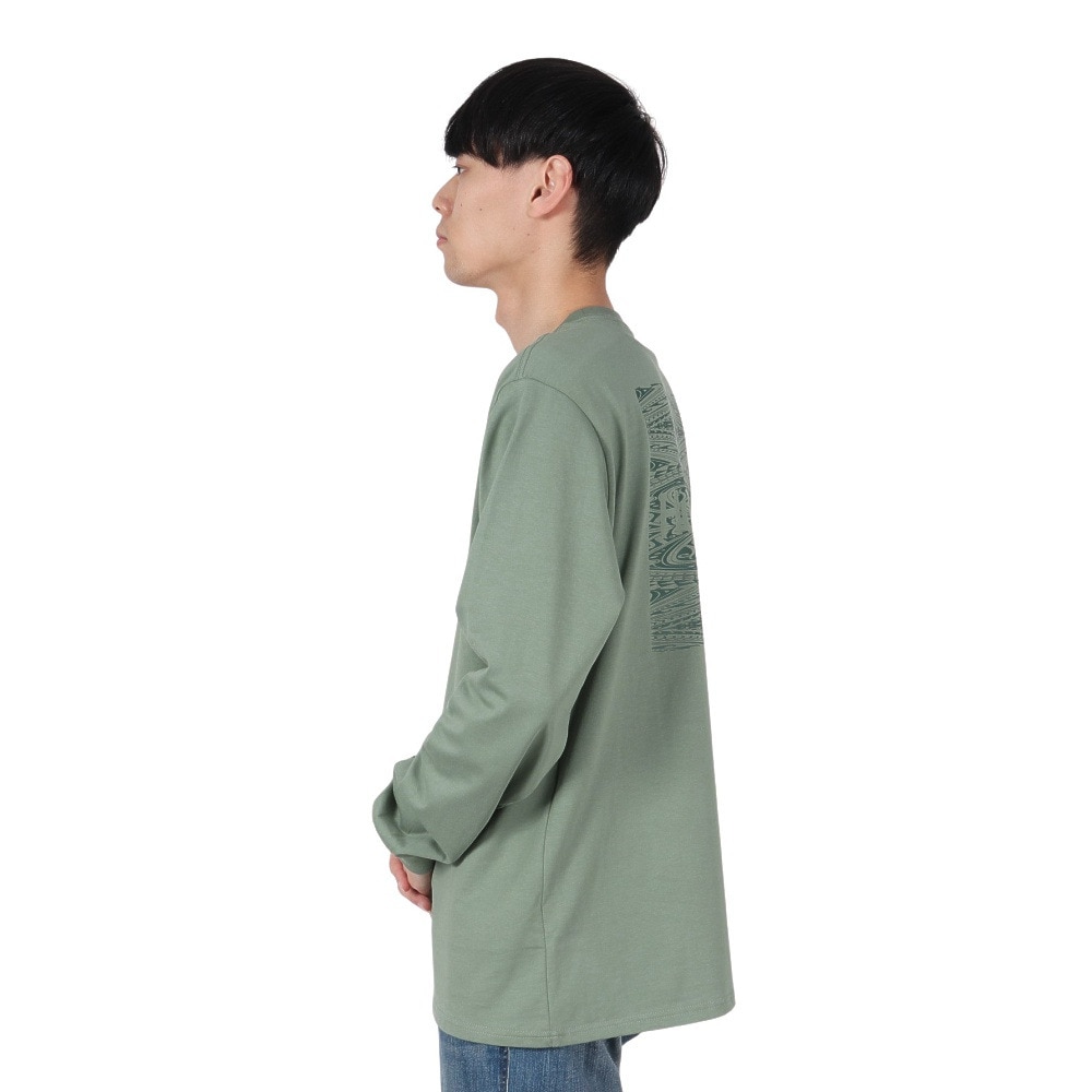ハーレー（HURLEY）（メンズ）スクエア ロゴ ロングスリーブTシャツ 24XBMCLS029-SAGE