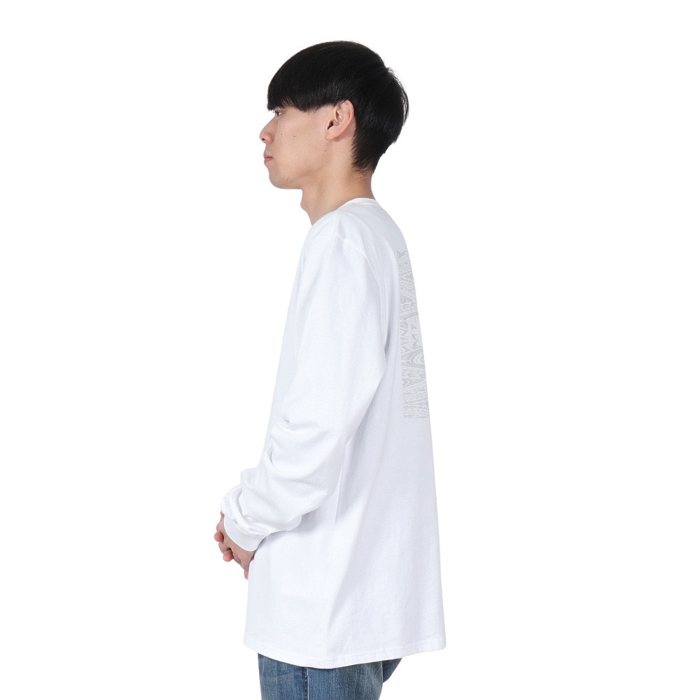 ハーレー（HURLEY）（メンズ）スクエア ロゴ ロングスリーブTシャツ 24XBMCLS029-WHT