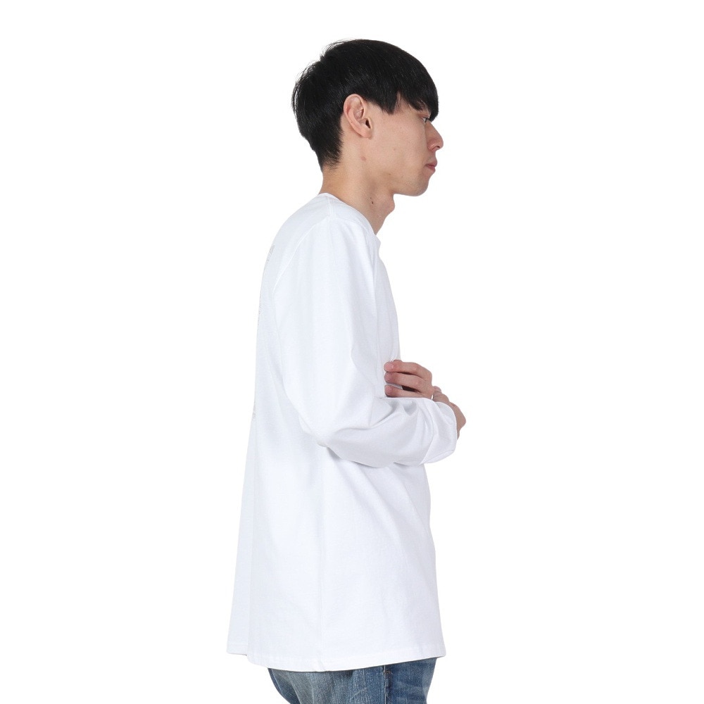 ハーレー（HURLEY）（メンズ）スクエア ロゴ ロングスリーブTシャツ 24XBMCLS029-WHT