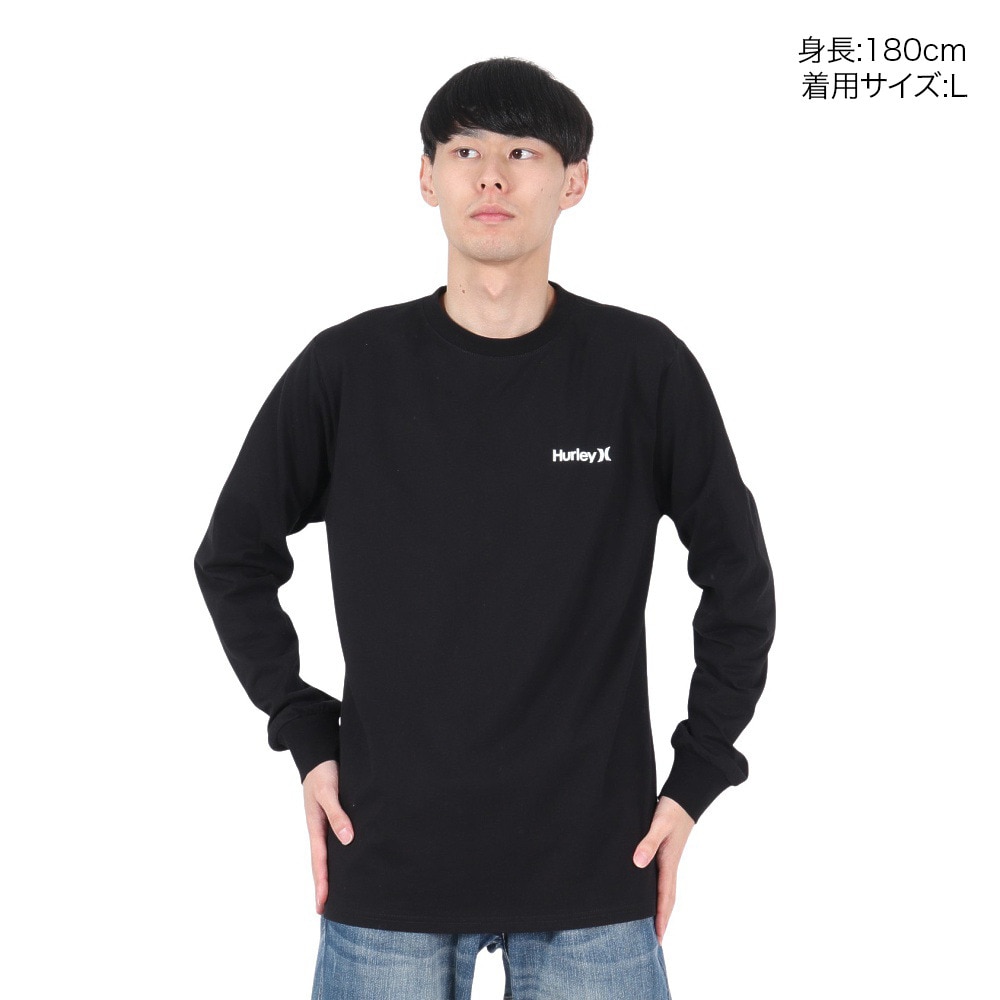 ハーレー（HURLEY）（メンズ）TRIBAL LOGL ロングスリーブTシャツ 24XBMCLS030-BLK