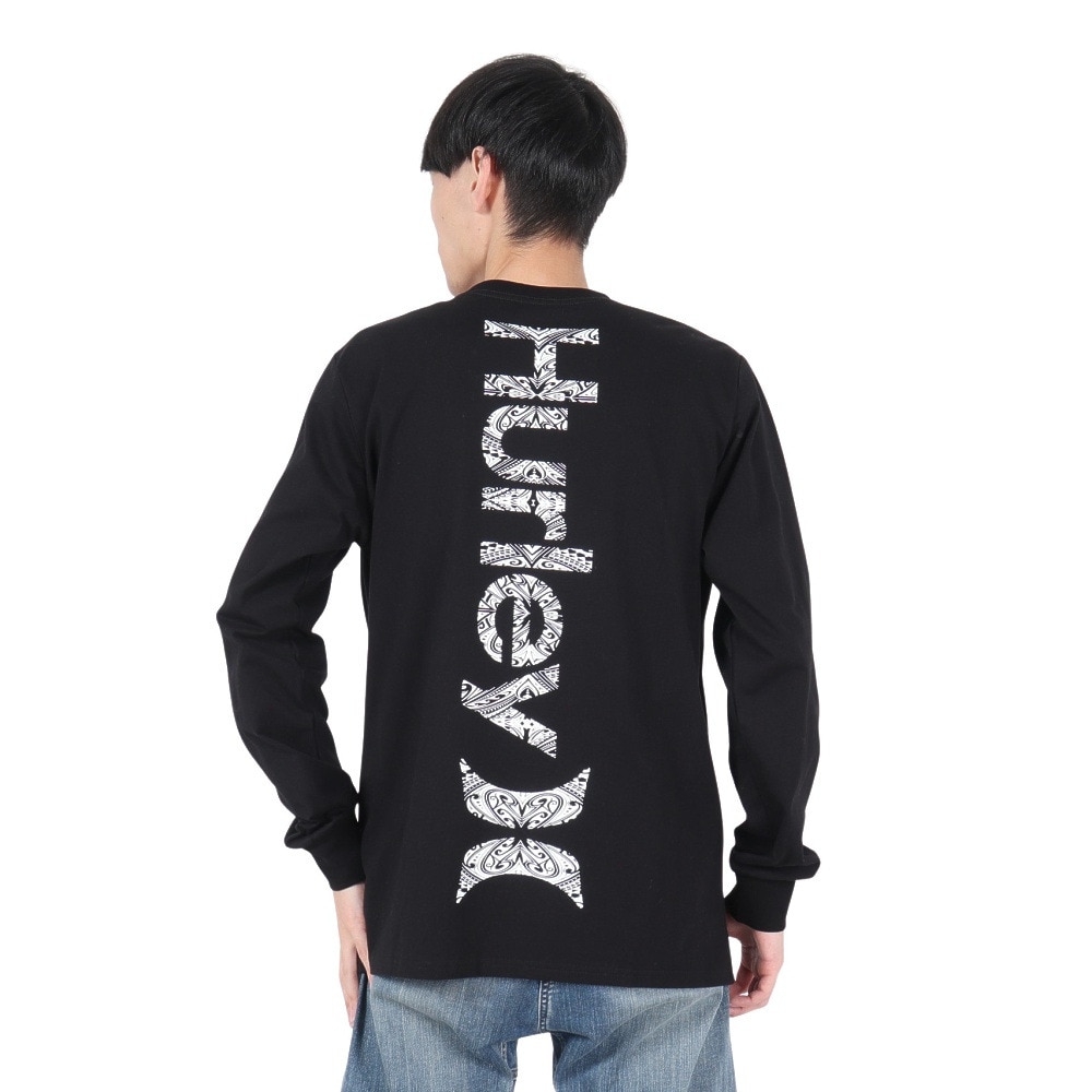 ハーレー（HURLEY）（メンズ）TRIBAL LOGL ロングスリーブTシャツ 24XBMCLS030-BLK