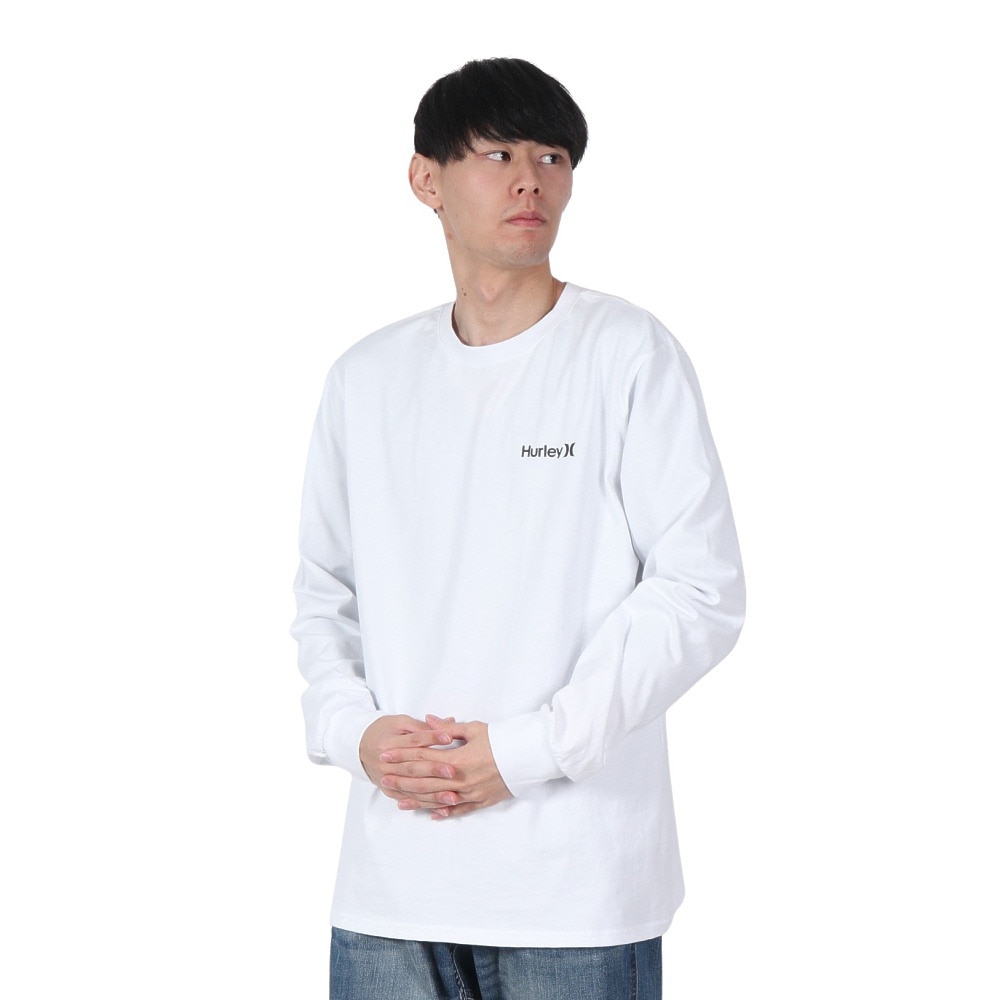 ハーレー（HURLEY）（メンズ）TRIBAL LOGL ロングスリーブTシャツ 24XBMCLS030-WHT