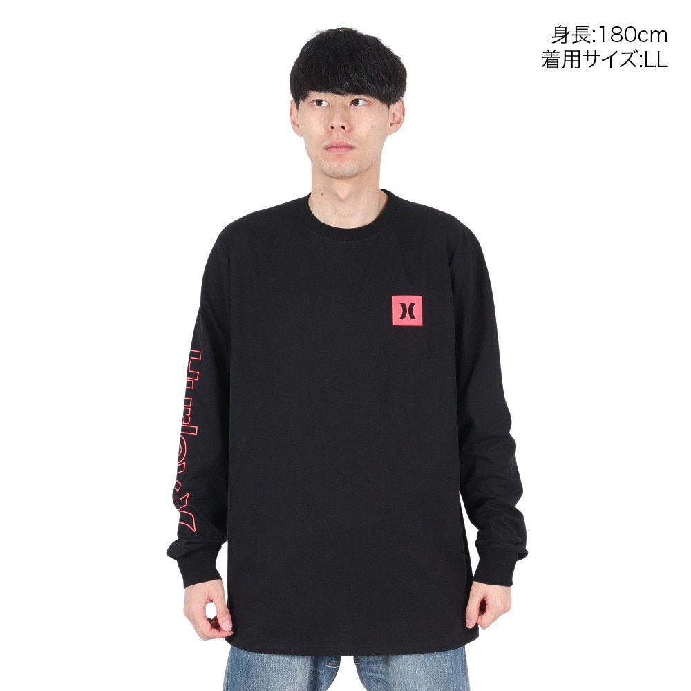 ハーレー（HURLEY）（メンズ）TRIBAL LOGL ロングスリーブTシャツ 24XBMCLS031-BLK