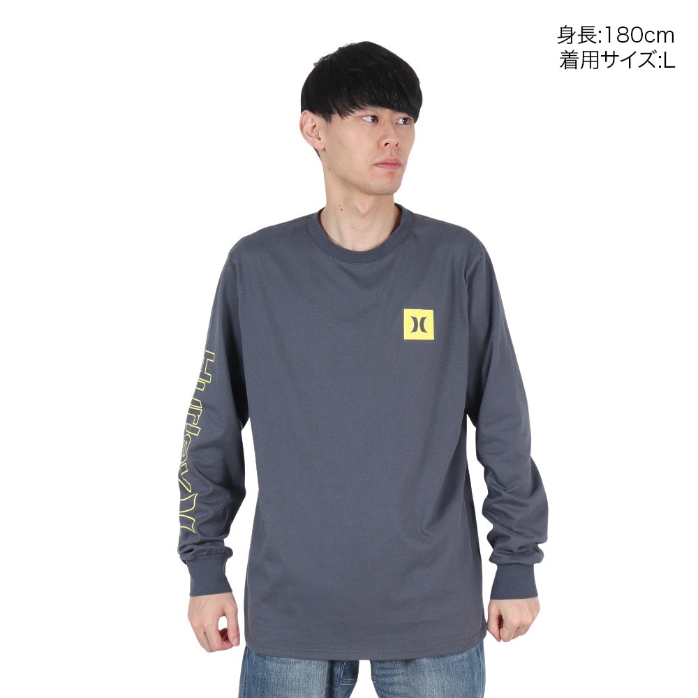ハーレー（HURLEY）（メンズ）TRIBAL LOGL ロングスリーブTシャツ 24XBMCLS031-NVGY