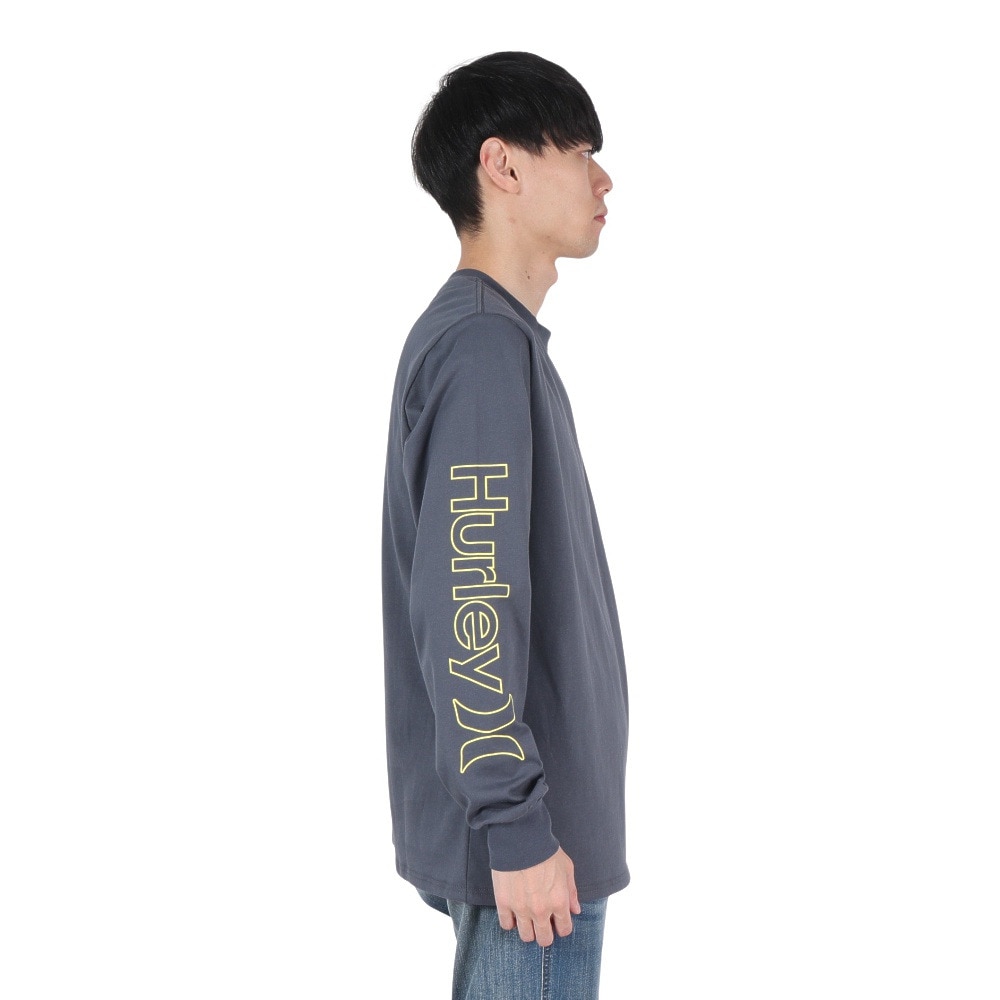 ハーレー（HURLEY）（メンズ）TRIBAL LOGL ロングスリーブTシャツ 24XBMCLS031-NVGY