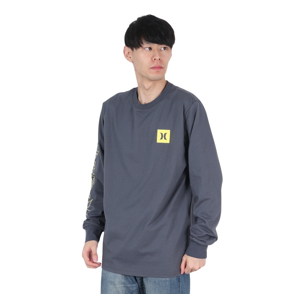 ハーレー（HURLEY）（メンズ）TRIBAL LOGL ロングスリーブTシャツ 24XBMCLS031-NVGY