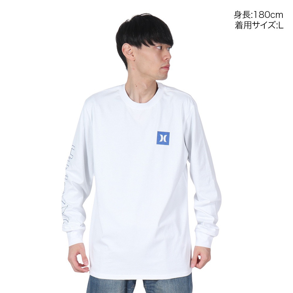 ハーレー（HURLEY）（メンズ）TRIBAL LOGL ロングスリーブTシャツ 24XBMCLS031-WHT
