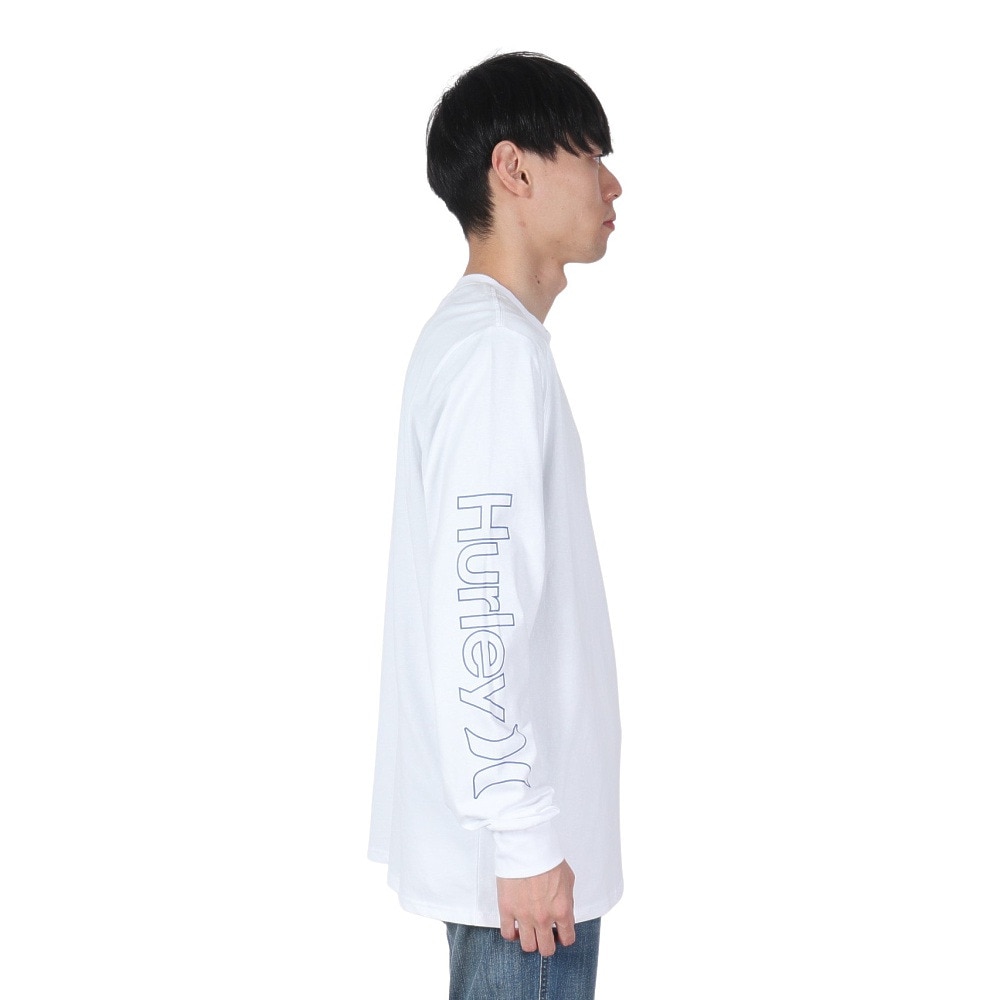 ハーレー（HURLEY）（メンズ）TRIBAL LOGL ロングスリーブTシャツ 24XBMCLS031-WHT