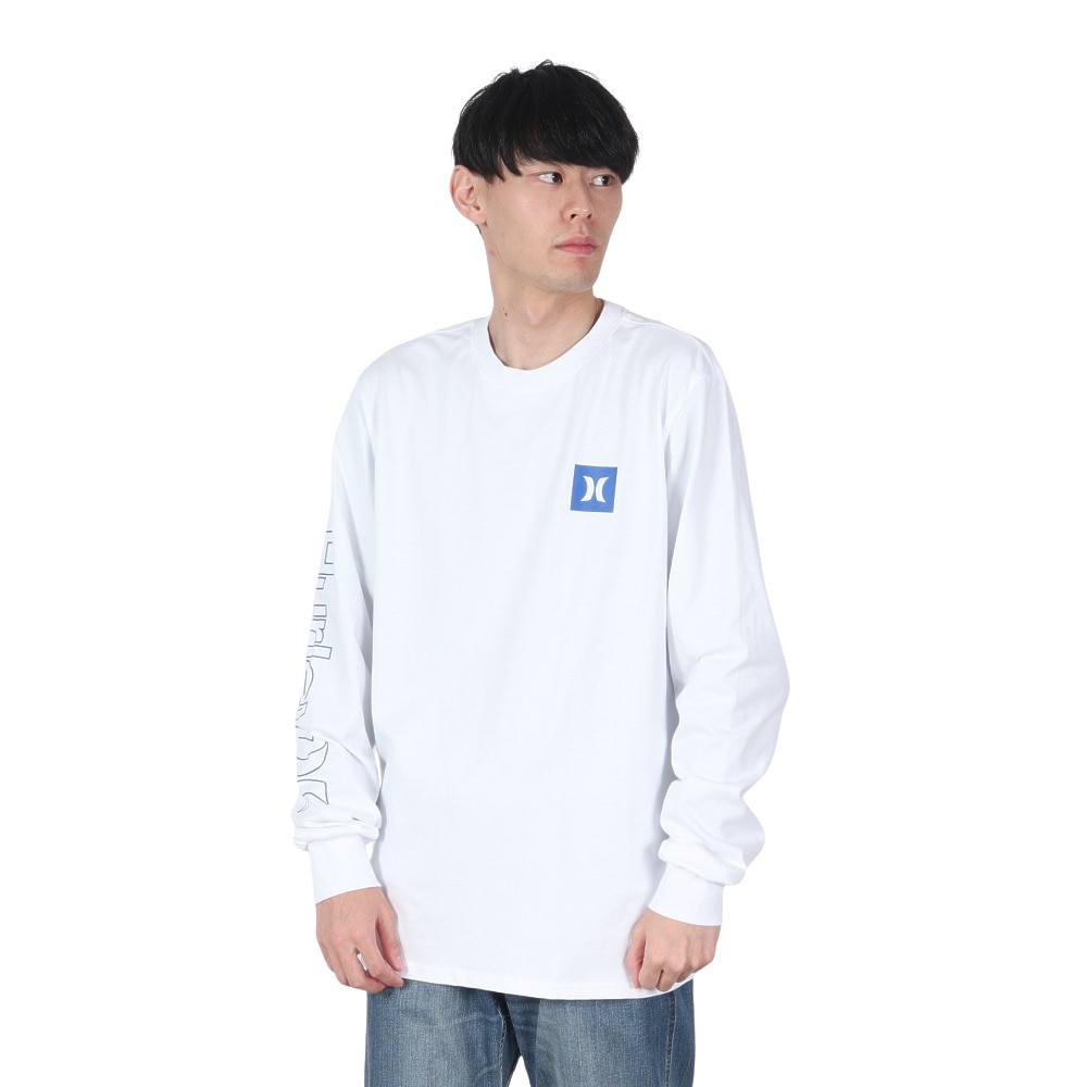 ハーレー（HURLEY）（メンズ）TRIBAL LOGL ロングスリーブTシャツ 24XBMCLS031-WHT