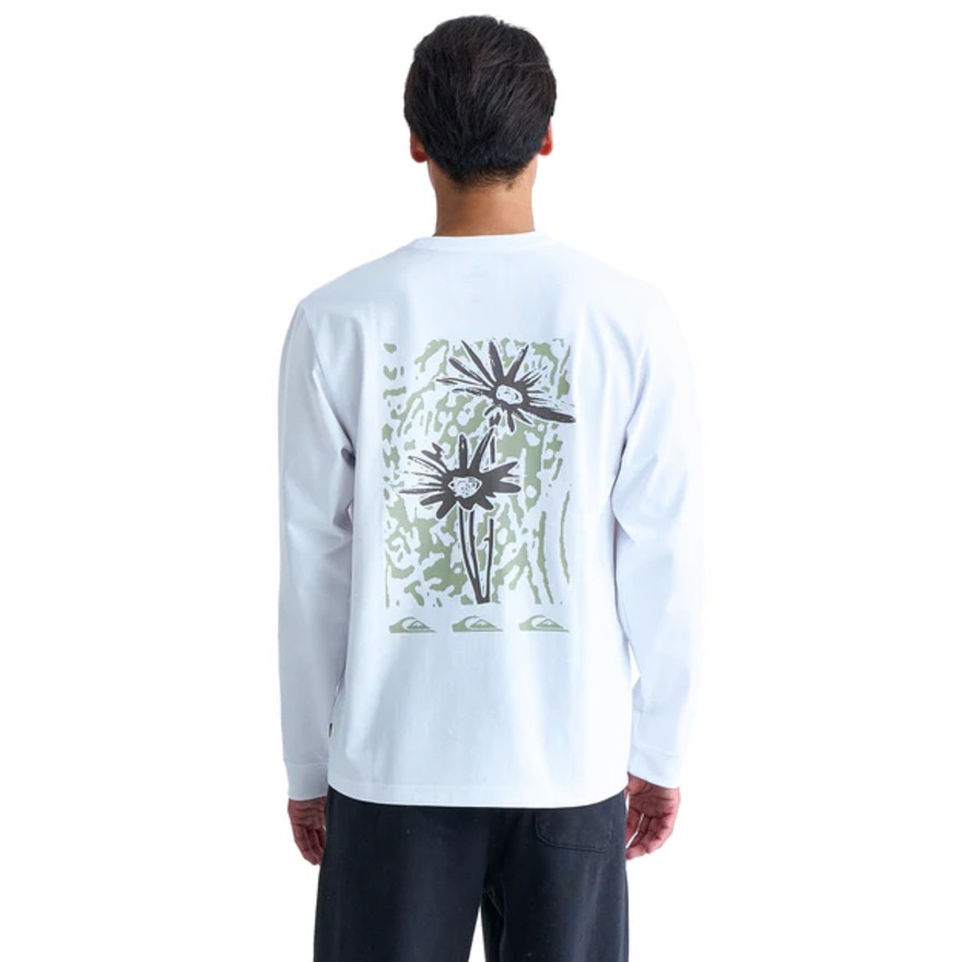 クイックシルバー（Quiksilver）（メンズ）CRAZY DAISY 長袖 Tシャツ 24FWQLT244032WHT