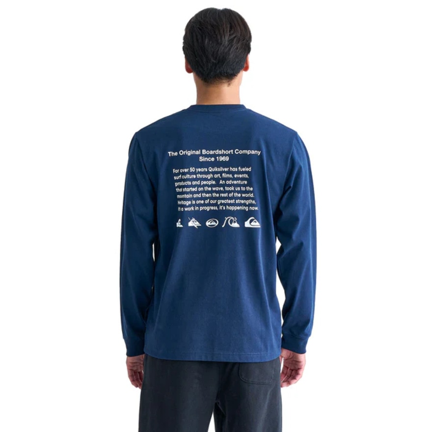 クイックシルバー（Quiksilver）（メンズ）QS HISTORY 長袖 Tシャツ 24FWQLT244033NVY