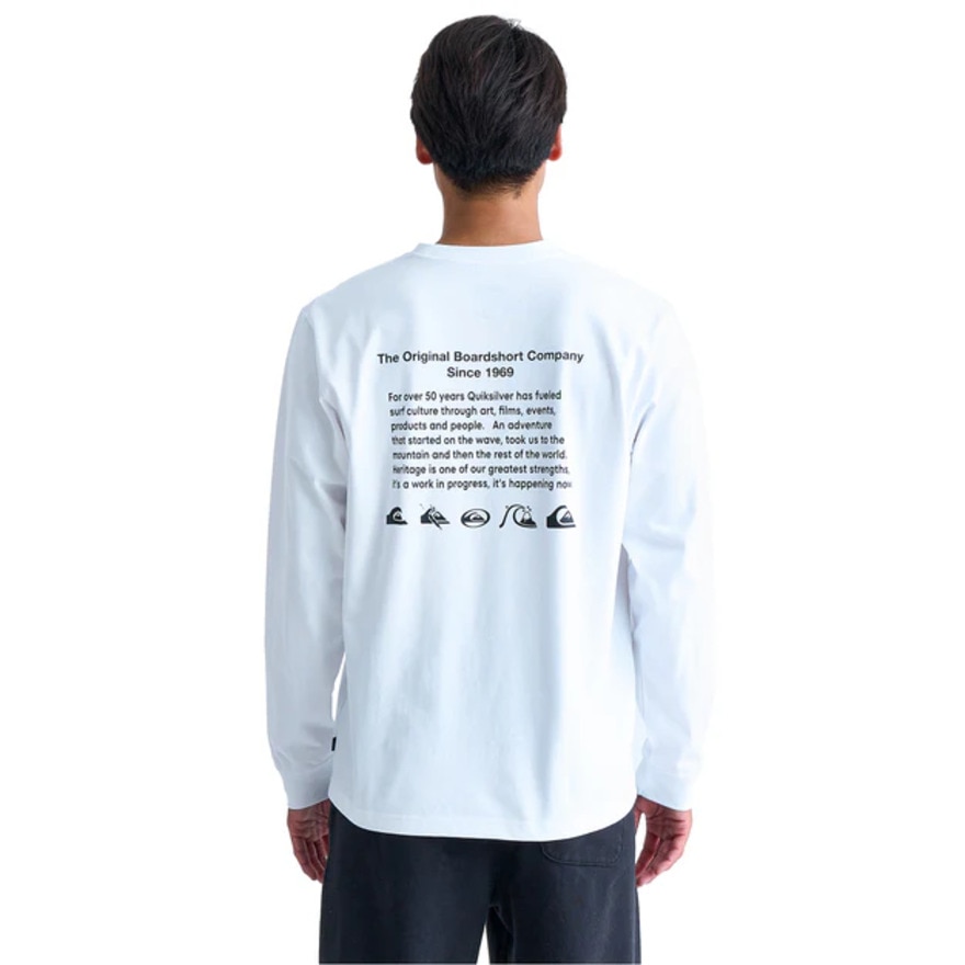 クイックシルバー（Quiksilver）（メンズ）QS HISTORY 長袖 Tシャツ 24FWQLT244033WHT