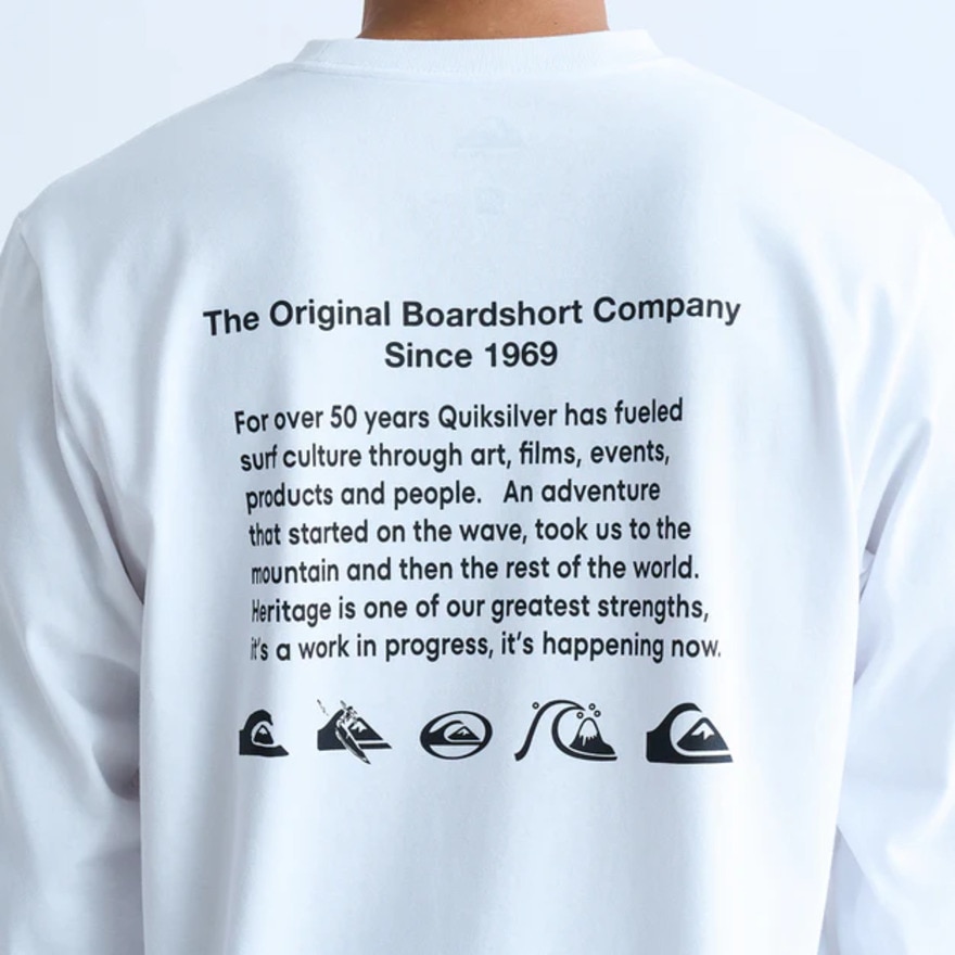 クイックシルバー（Quiksilver）（メンズ）QS HISTORY 長袖 Tシャツ 24FWQLT244033WHT