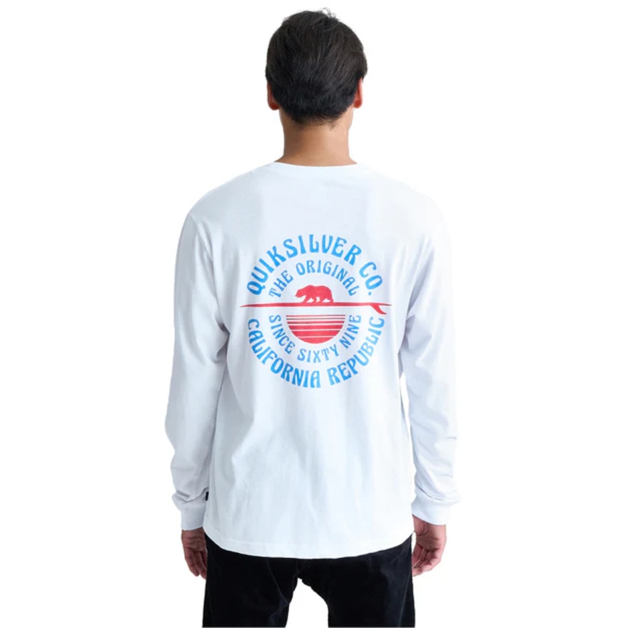 クイックシルバー（Quiksilver）（メンズ）BOARDWALK 長袖 Tシャツ 24FWQLT244037WHT