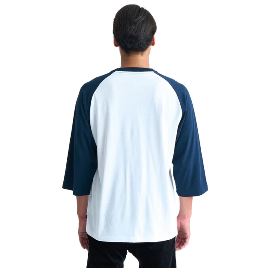 クイックシルバー（Quiksilver）（メンズ）PATRIOT 七分袖ラグランスリーブ Tシャツ 24FWQLT244039NVY