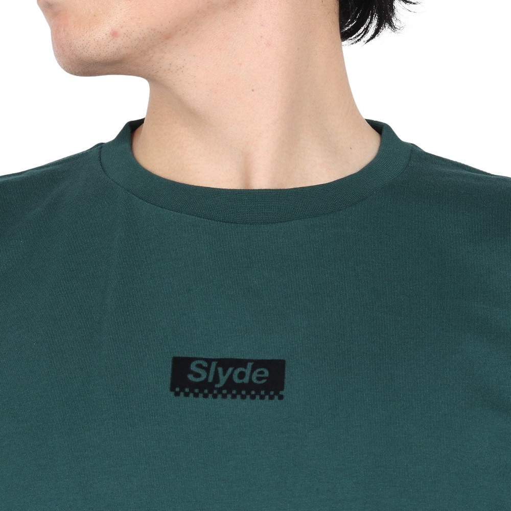 スライド（SLYDE）（メンズ）ロゴ ロングスリーブTシャツ SL24FWM-APP001GRN
