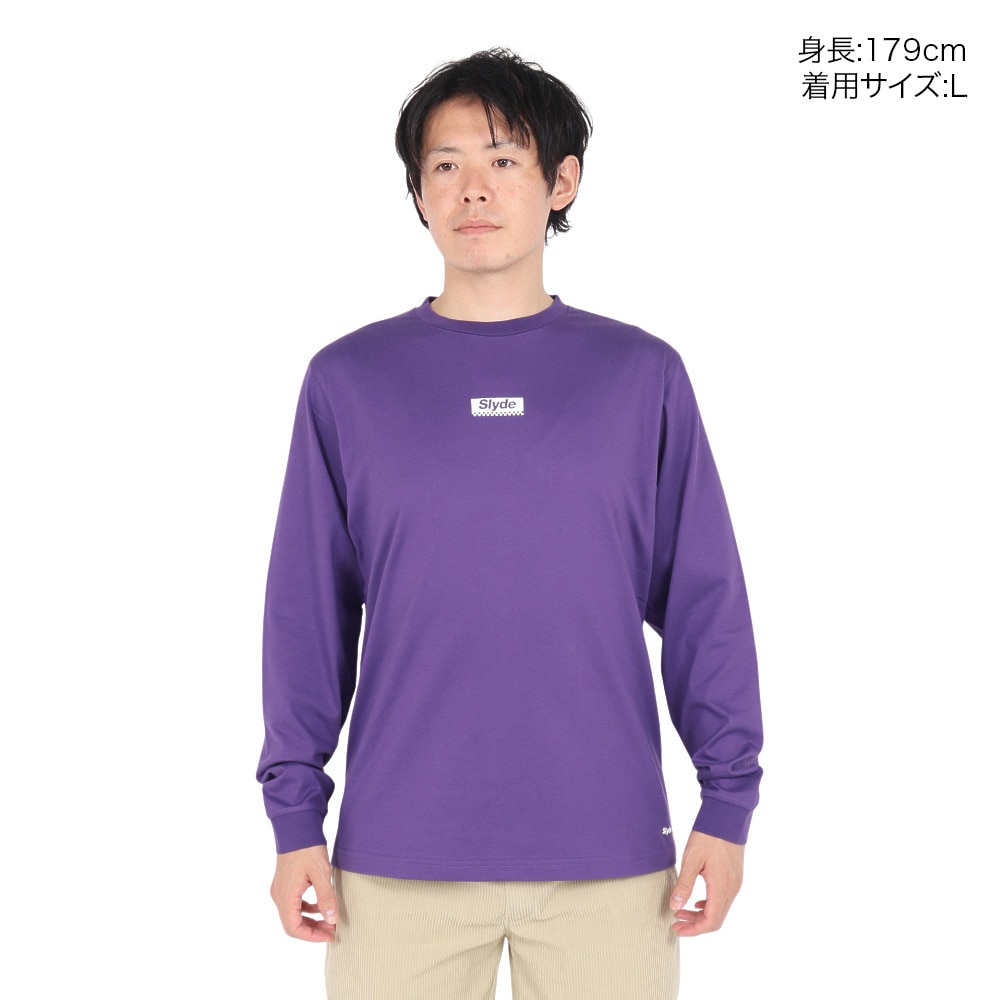 スライド（SLYDE）（メンズ）ロゴ ロングスリーブTシャツ SL24FWM-APP001PUL