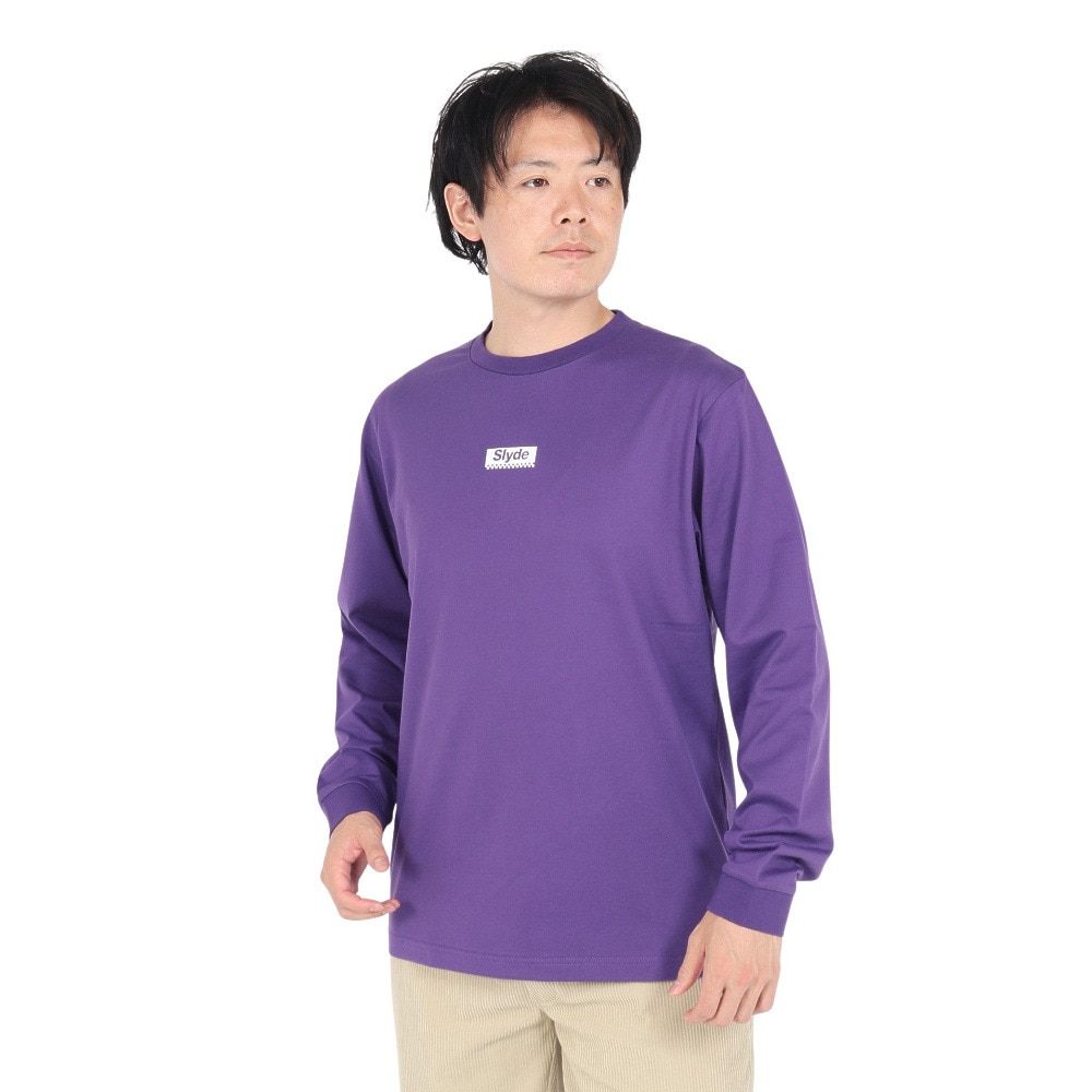 スライド（SLYDE）（メンズ）ロゴ ロングスリーブTシャツ SL24FWM-APP001PUL