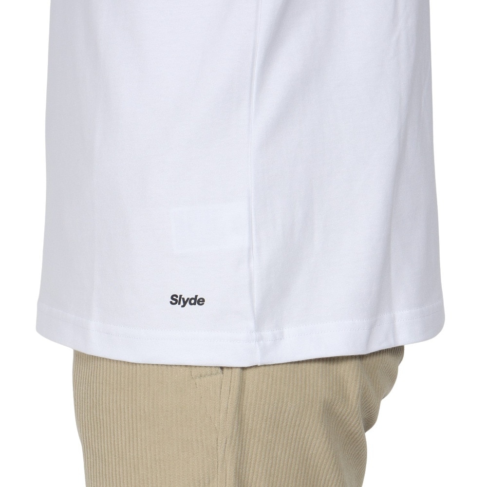 スライド（SLYDE）（メンズ）ロゴ ロングスリーブTシャツ SL24FWM-APP001WHT