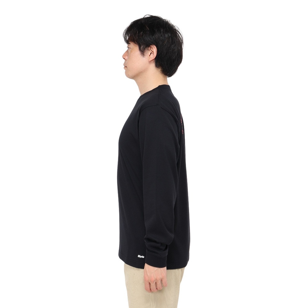 スライド（SLYDE）（メンズ）ロゴ ロングスリーブTシャツ SL24FWM-APP002BLK