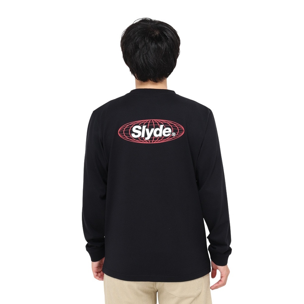 スライド（SLYDE）（メンズ）ロゴ ロングスリーブTシャツ SL24FWM-APP002BLK