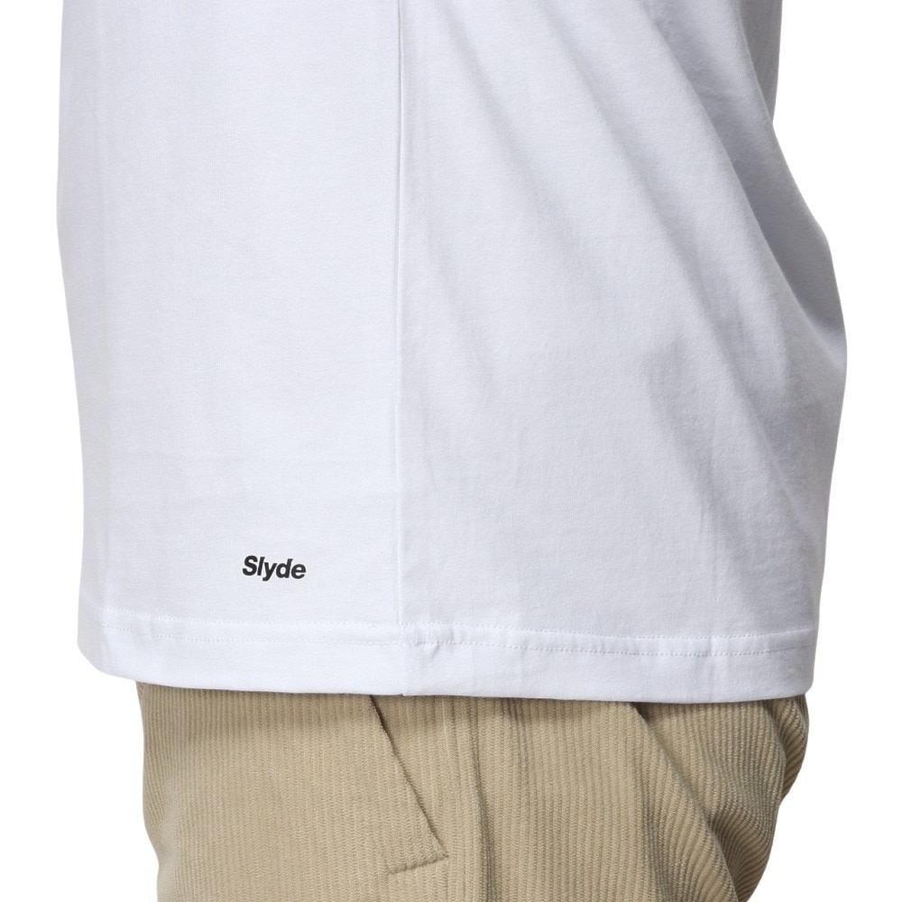 スライド（SLYDE）（メンズ）ロゴ ロングスリーブTシャツ SL24FWM-APP002WHT