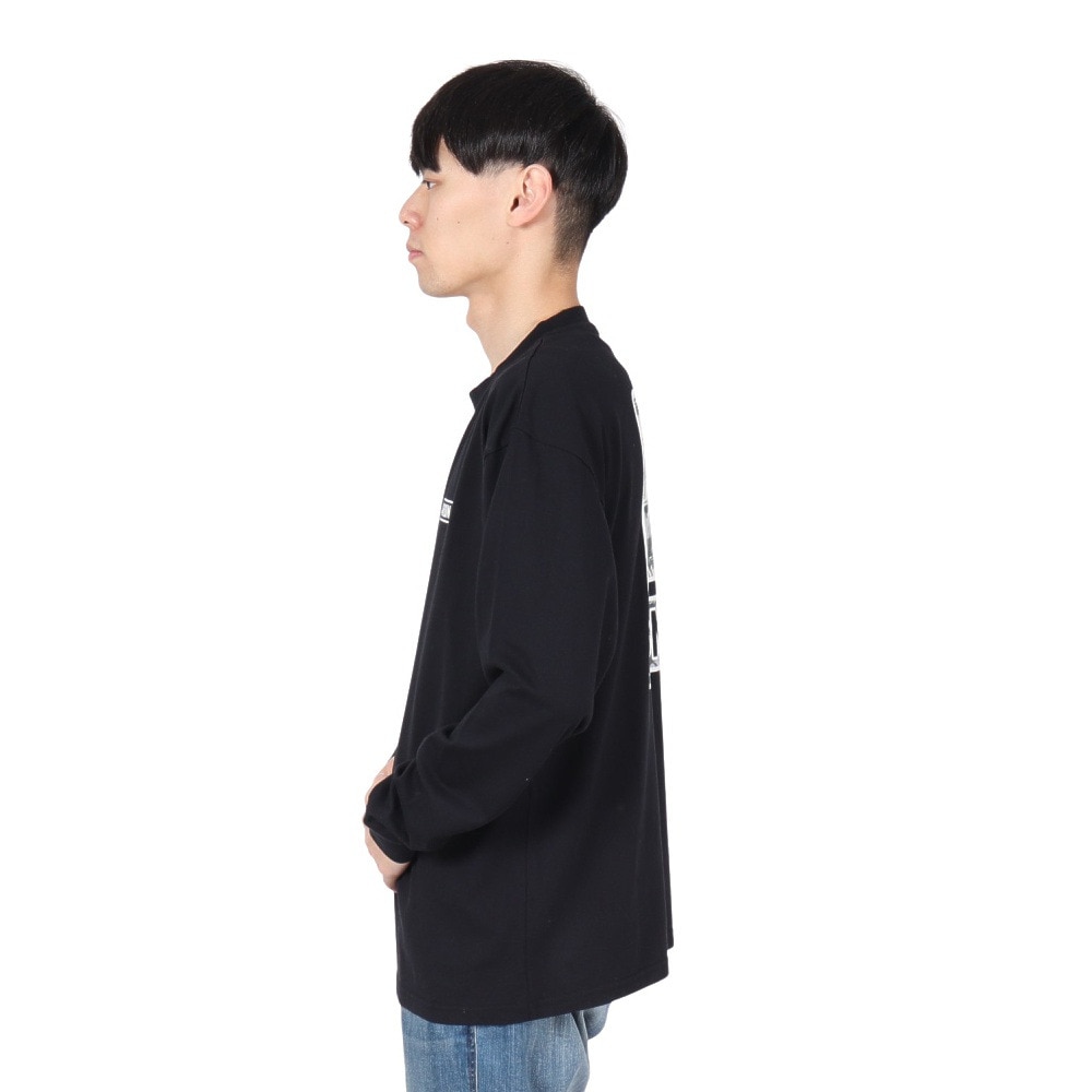 エアボーン（ARBN）（メンズ）ロゴ ロングスリーブTシャツ AB2024FWM-APP001BLK
