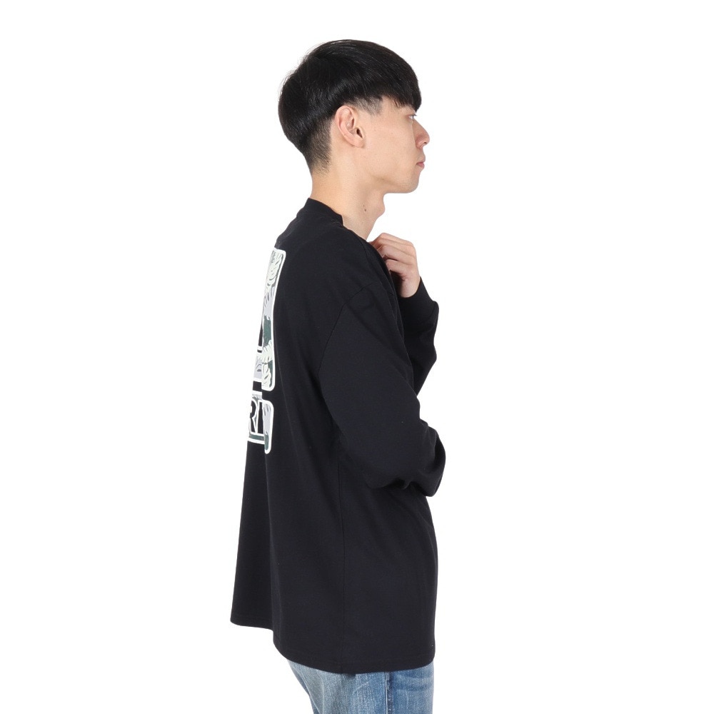 エアボーン（ARBN）（メンズ）ロゴ ロングスリーブTシャツ AB2024FWM-APP001BLK
