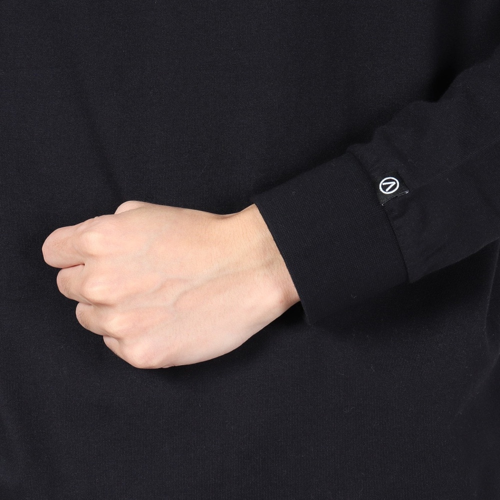 エアボーン（ARBN）（メンズ）ロゴ ロングスリーブTシャツ AB2024FWM-APP001BLK
