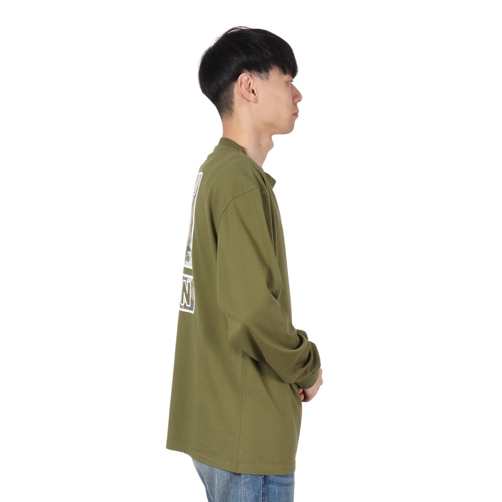 エアボーン（ARBN）（メンズ）ロゴ ロングスリーブTシャツ AB2024FWM-APP001OLV