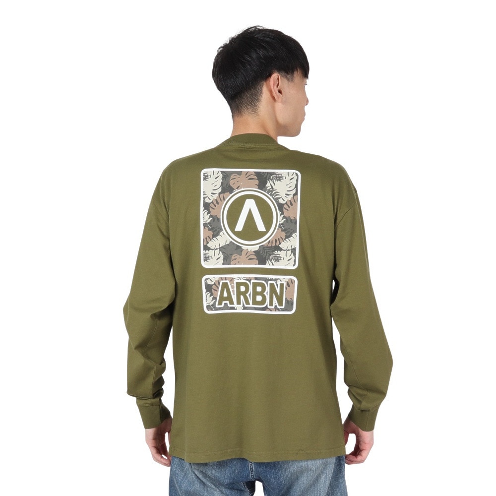エアボーン（ARBN）（メンズ）ロゴ ロングスリーブTシャツ AB2024FWM-APP001OLV