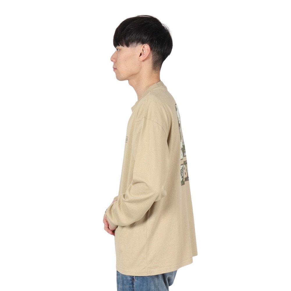 エアボーン（ARBN）（メンズ）LOGO 長袖Tシャツ AB2024FWM-APP001SBEG